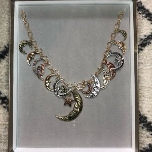 [in box] kirks folly moon shadow charm necklace